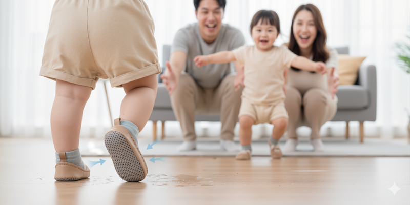 Giày Tập Đi Cho Bé Trai Bé Gái 1 Tuổi Giày Tập Đi Chống Trượt Thoáng Khí Hút Mồ Hôi XDQ05 4 giay-tap-di-cho-be-xdq05-2